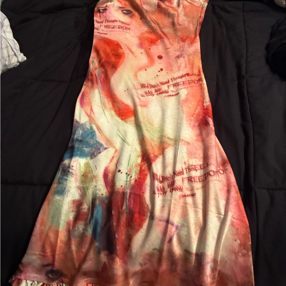 Asymmetrical Multicolor Dress